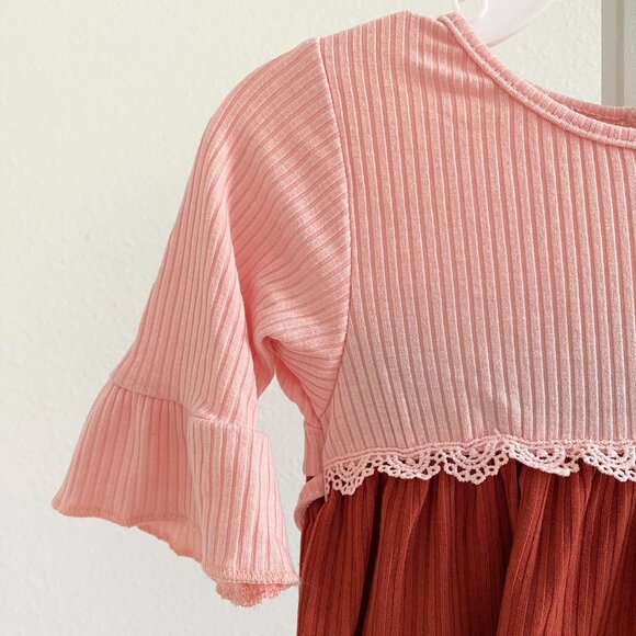 Rare Editions Baby Girls Tiered Top and Knit Leggings 2 Piece Set Size 12M - Picture 3 of 5